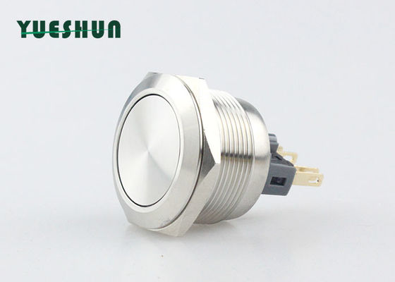 คุณภาพ  25mm Panel Mount Push Button Switch , Stainless Steel Push Button Switch โรงงาน