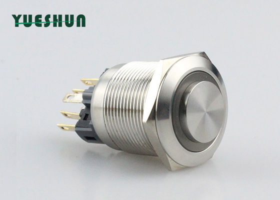 คุณภาพ  Ring Type LED Latching Push Button Switch , 25mm / 22mm Push Button Switch โรงงาน