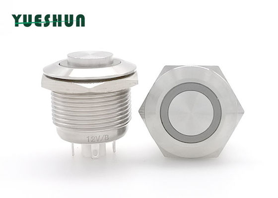 คุณภาพ  19mm Stainless Steel Push Button Switch , Round Momentary Push Button Switch โรงงาน