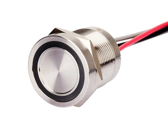 22mm On Off Ring Piezo Touch Switch Illuminated Ip68 Stainless Steel Waterproof